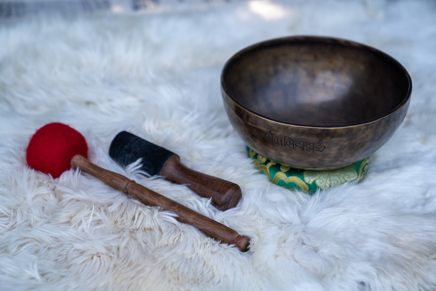 Heart Chakra Full Moon Singing Bowl in F